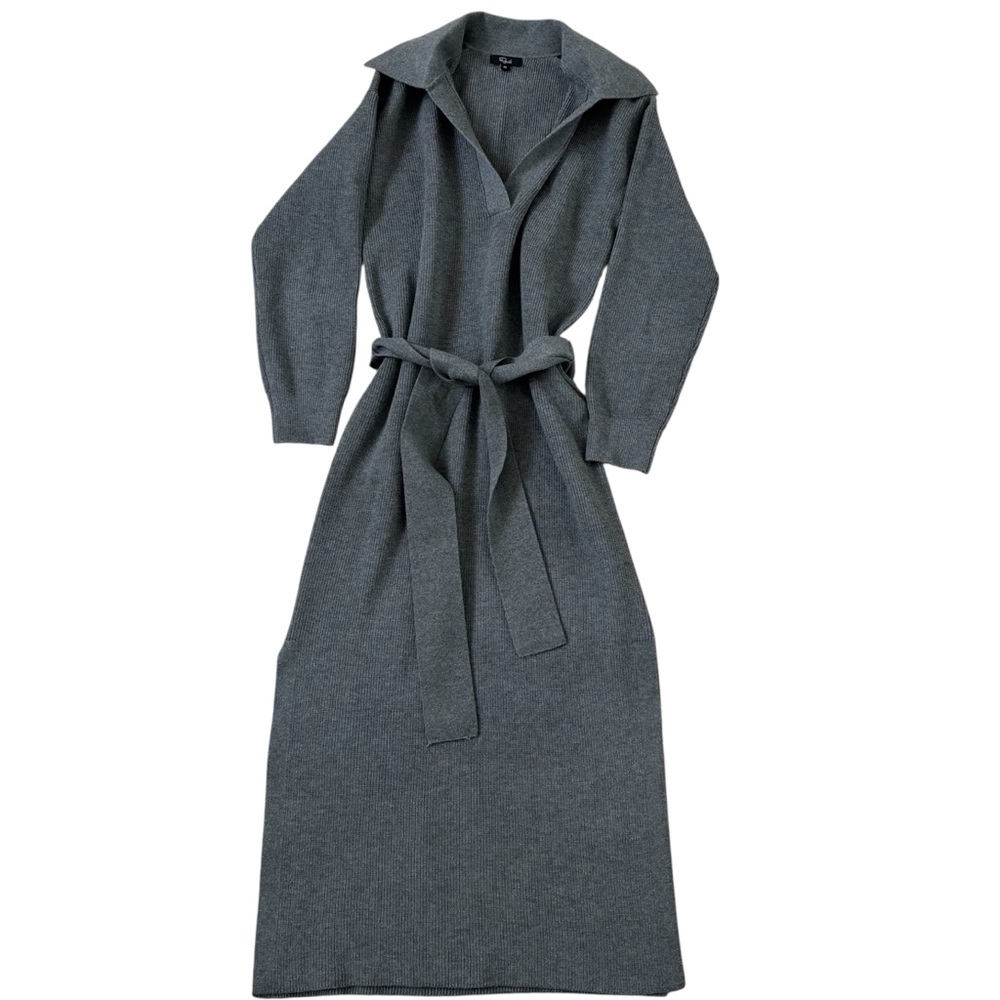 Rails Dru Knit Midi-Dress in Heather Grey Size XS